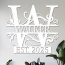 Family Name w Established Year Sign