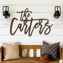 Fancy Family Name Sign