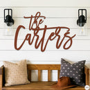 Fancy Family Name Sign