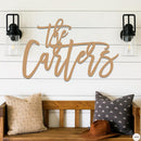 Fancy Family Name Sign
