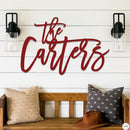 Fancy Family Name Sign
