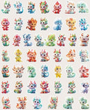 Fantasy Dragon Sticker Pack – 60 Waterproof Mythical Designs