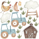 Farm Animals and Friends - Fabric Nursery Wall Art Decals