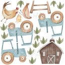 Farm Animals and Friends - Fabric Nursery Wall Art Decals
