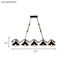 Farmhouse black metal & rope pendant light – dining room 110v-120v