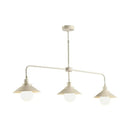 Farmhouse distressed white 3 light kitchen island pendant 110v-120v