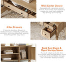 Farmhouse Executive Desk with Storage and Charging Station