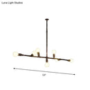 Farmhouse style antique bronze wrought iron chandelier kitchen light