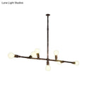 Farmhouse style antique bronze wrought iron chandelier kitchen light