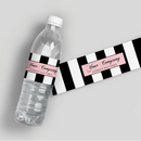 Fashion Stripes Water Bottle Labels