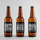 Father's Day Baby Black Beer Label Set