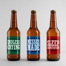 Father's Day Baby Color Beer Label Set