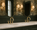 Widespread 3 Holes Solid Unlacquered Brass Faucet - Vanity Sink Faucet