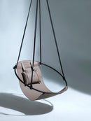 Faux Leather Round Hanging Chair Mink product shot