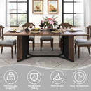71In Large Rectangular Dining Table With Brown Tabletop