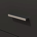 55 Inch L Shaped Computer Desk Black Storage Cabinet