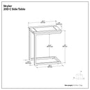 Skyler - Handcrafted C Side Table