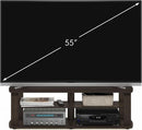 43.3 Inch Wide Dark Brown Entertainment Center TV Stand