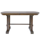 6-Piece Dining Table Set, 60inch to 78inch Extendable Wood Dining Table with Removable Leaf, Kitchen Table Set with 4 Upholstered Side Chair and Bench, Dining Table Set for 6 (Brown)