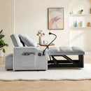 Convertible Sleeper Chair Sofa Bed Adjustable Pull Out Sleeper Chair Bed Multi-Pockets Folding Sofa Bed for Living Room Bedroom Small Space,3-in-1 Sofa Bed