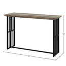 Zudora - Sofa Table - Antique Oak & Black