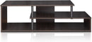 Econ Low Rise TV Stand Espresso Black With Shelves
