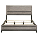 Valen Wood California King Panel Bed Light Taupe