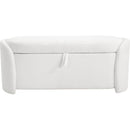 STORAGE OTTOMAN, Beige, Boucle