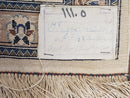 Semi Antique Fine Persian Nain Rug, Ivory & Blue, Wool with Silk Accents, 3'9" x 6'2"