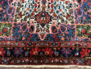 Persian Bakhtiari Rug 7x10, Antique Persian Carpet, Colorful, Great Colors, Ivory Red Blue, Rare Tribal Rug