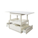 3 in 1 deformed Coffee Tables with Storage Cabinet for Living Room, Coffee Table with  for Dining Room