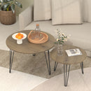 Round Nesting Coffee Table For Living Room (Set of 2)