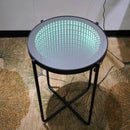 Led round end table