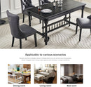 Leather Dining Chairs Set Of 4 Wingback Upholstered With Nailhead Trim Black