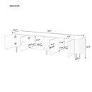 U-Can 78.7''Minimalist TV Stand for TVs up to 85 Inches, Modern Entertainment Center Media Console with 4 Spacious Cabinets for Living room(OLD SKU: SJ000125AAK)
