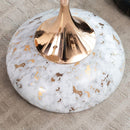 Mermaid Tail End Coffee Table Round Side Table, Modern Metal Pedestal Table, Minimalist Accent Table for Small Spaces, Drink Martini Table Decoration for Living Room