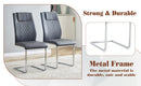 Table and chair set.63*31.4 Inch Pandora Patterned Sintered Stone Dining Table Set - 6 Dark Gray Chairs With Silver Metal Legs.Modern Light Luxury.Perfect For Dinner Room,Meeting Room,Kitchen,etc.