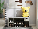 Storage Bench, Shoe Bench, Entryway Bench with Padded Cushion, Drawer and Open Compartments, Bench with Storage, 3 Tier Shoe Rack Bench