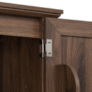 K&K 71' Tall Kitchen Pantry Cabinet with 3 Pull Out Cabinet Organizers, Farmhouse Embossed Texture Storage Cabinet with 6 Door Shelves, 2 Drawers, Freestanding Cupboard for Kitchen, Dining Room Brown