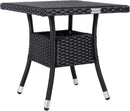 Outdoor Edna Black White Cushion 3 Piece Patio Lounge Set