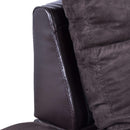 Espresso L Shaped Sectional Sofa Set Left Hand Facing