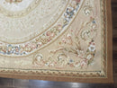 Aubusson Rug 9x12, French European Design, Floral, Elegant
