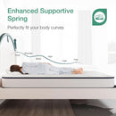 Twin 6 Inch Bonnell Spring Hybrid Mattress Adaptive Foam
