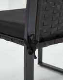 3 Piece Outdoor Patio Furniture Set Wicker Conversation Set With Glass Coffee Table