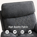 Electric Recliner Chair With Soft Fabric And Cup Holders