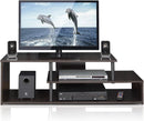 Econ Low Rise TV Stand Espresso Black With Shelves