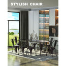 Stackable Tolix Style Metal Dining Chair Black Set of 4