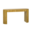 U_STYLE Sophisticated Console Table with Pine Veneer and Vertical Striped,Suitable for Entryway, Hallway, Living Room, Bedroom,Dining room