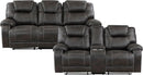 Recife 2-Piece Reclining Living Room Sofa Set Chocolate