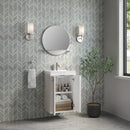 James Martin Chianti 20" Floating Single Bathroom Vanity, Glossy White